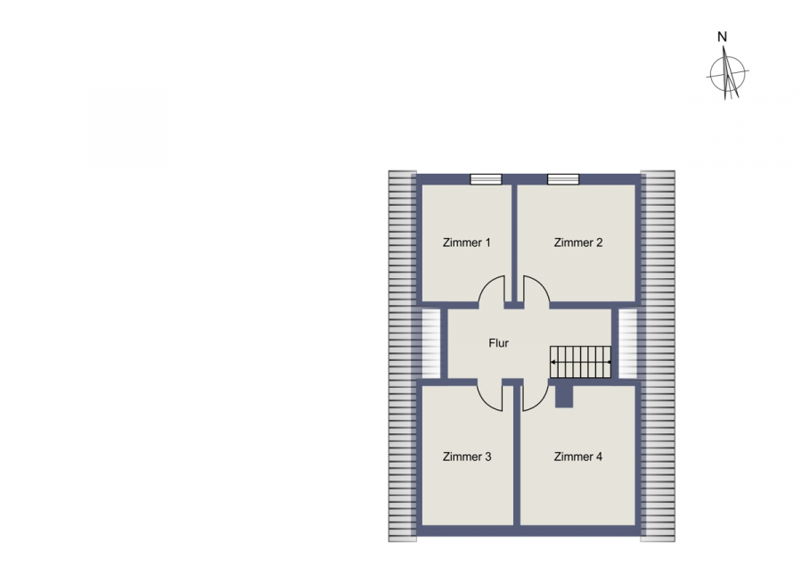 Dachgeschoss - Einfamilienhaus in ländlicher Lage – nahe der Nordsee