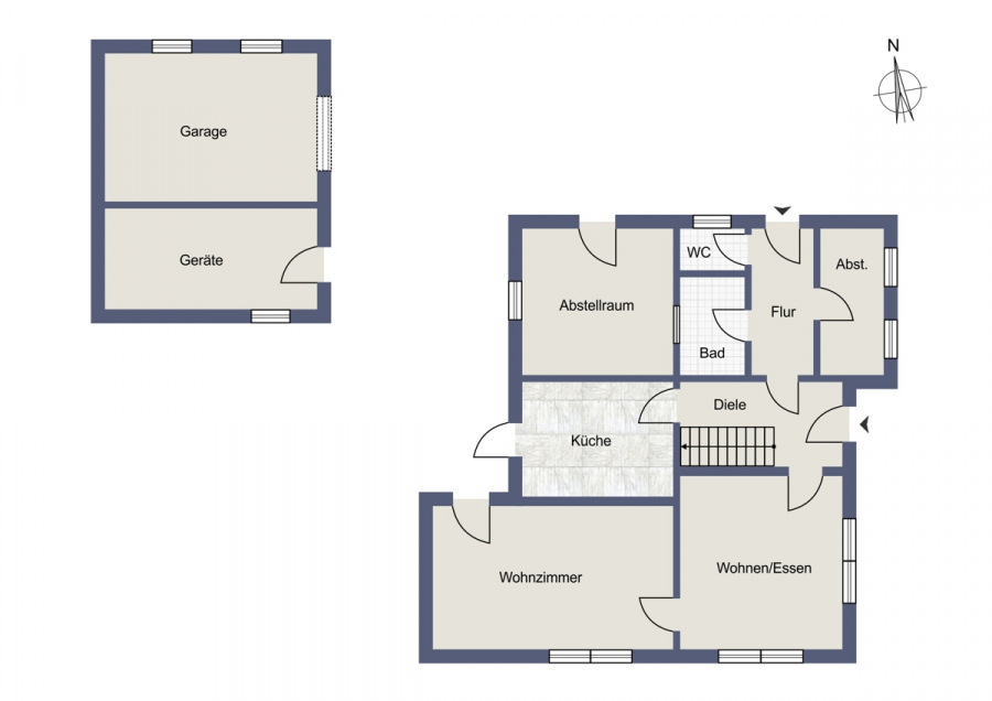 Erdgeschoss - Einfamilienhaus in ländlicher Lage – nahe der Nordsee