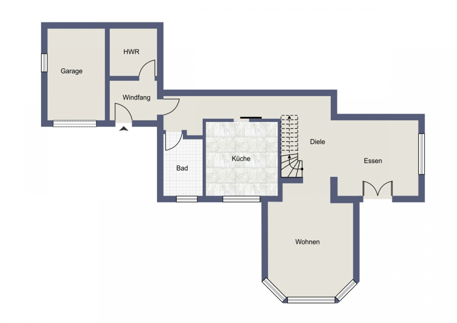 Erdgeschoss - Großzügige Wohnung mit pflegeleichtem Garten