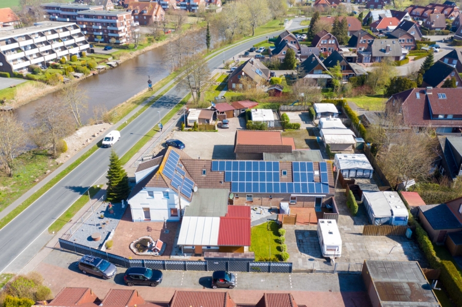 Blick auf die Anlage - Außergewöhnliches Angebot im Nordseebad Dornum-Westeraccumersiel !!