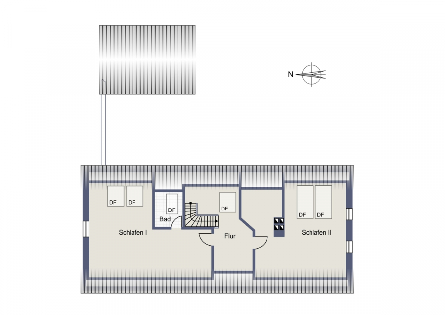 Dachgeschoss - Kernsaniertes Schmuckstück mit großem Grundstück an der Nordsee!