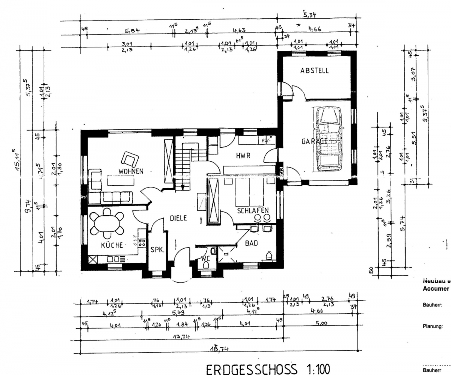 Erdgeschoss - Neuwertiges Einfamilienhaus mit pflegeleichtem Garten in der „Herrlichkeit Dornum“