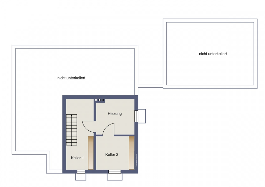 Kellergeschoss - Solides Einfamilienhaus in ländlicher Umgebung